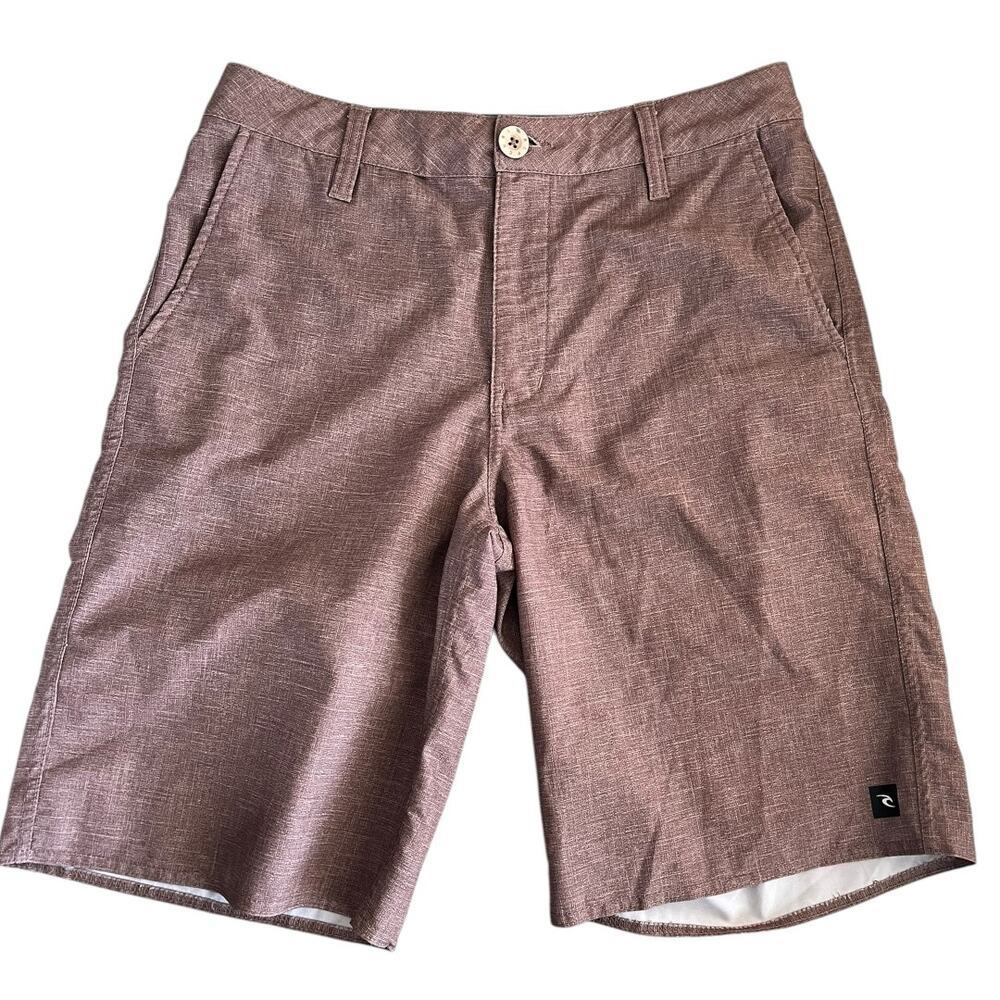 Rip Curl Boardwalk heathered brick red board shorts size 29